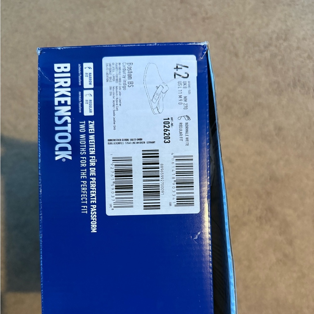Birkenstock Men's Limited Edition Indigo Leather Slip-On Loafers - Picture 4 of 4